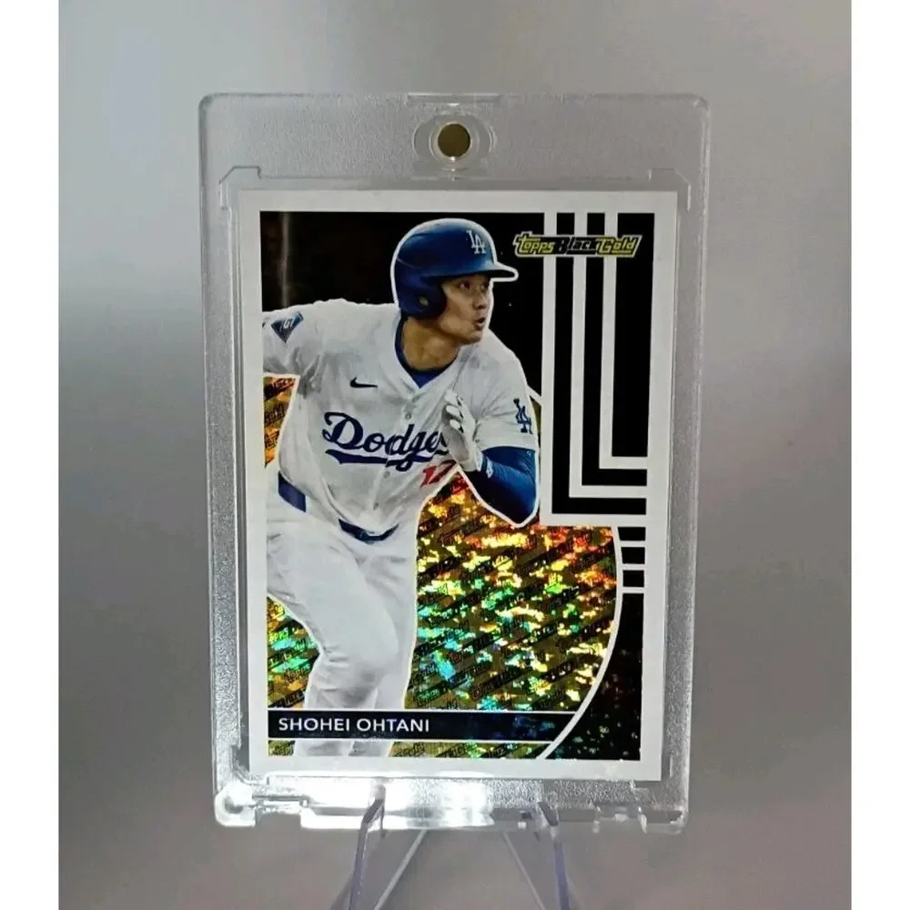 Shohei Ohtani #BG-1 Topps Black Gold REFRACTOR 2024 Topps Update Series - Picture 6 of 8